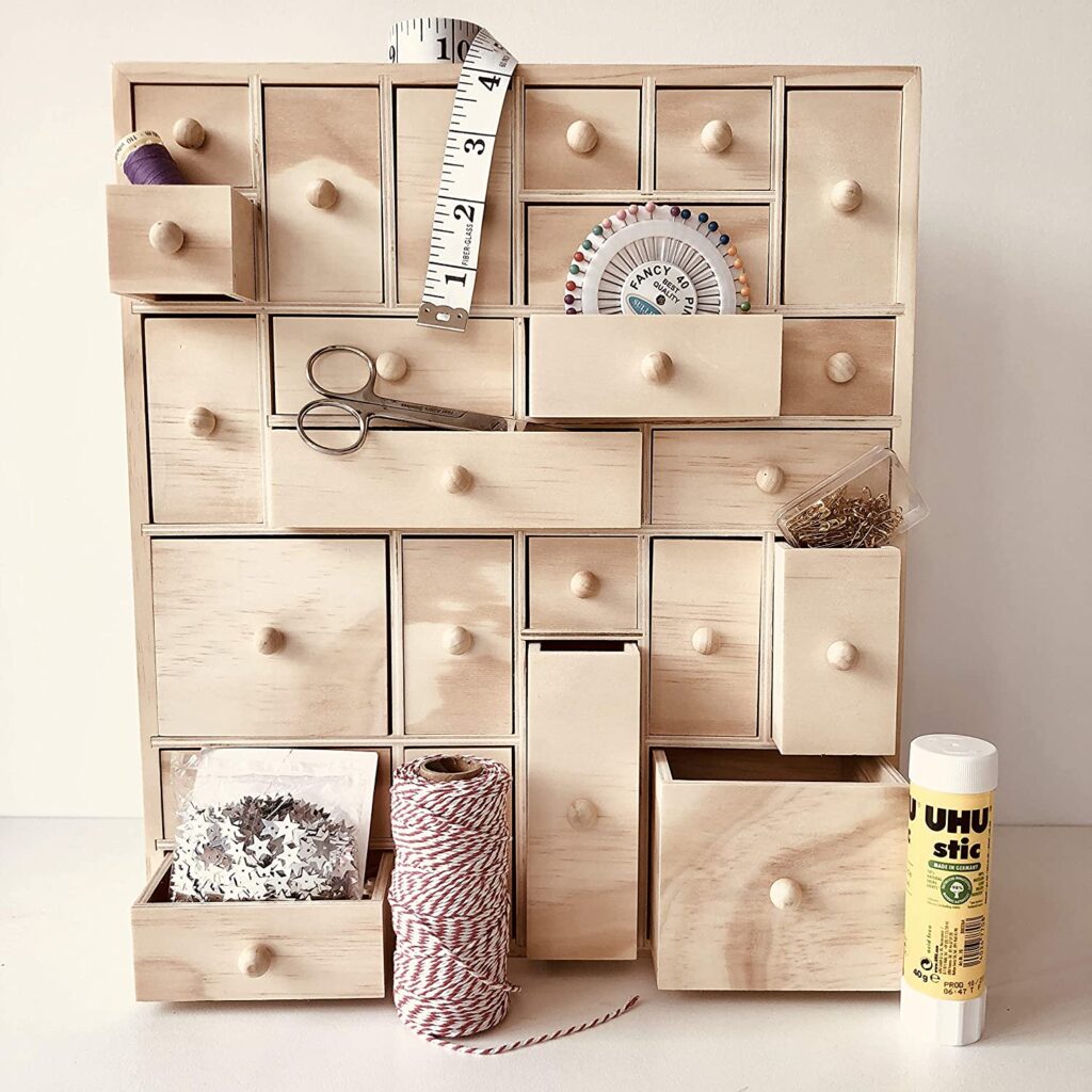 wooden storage organizer