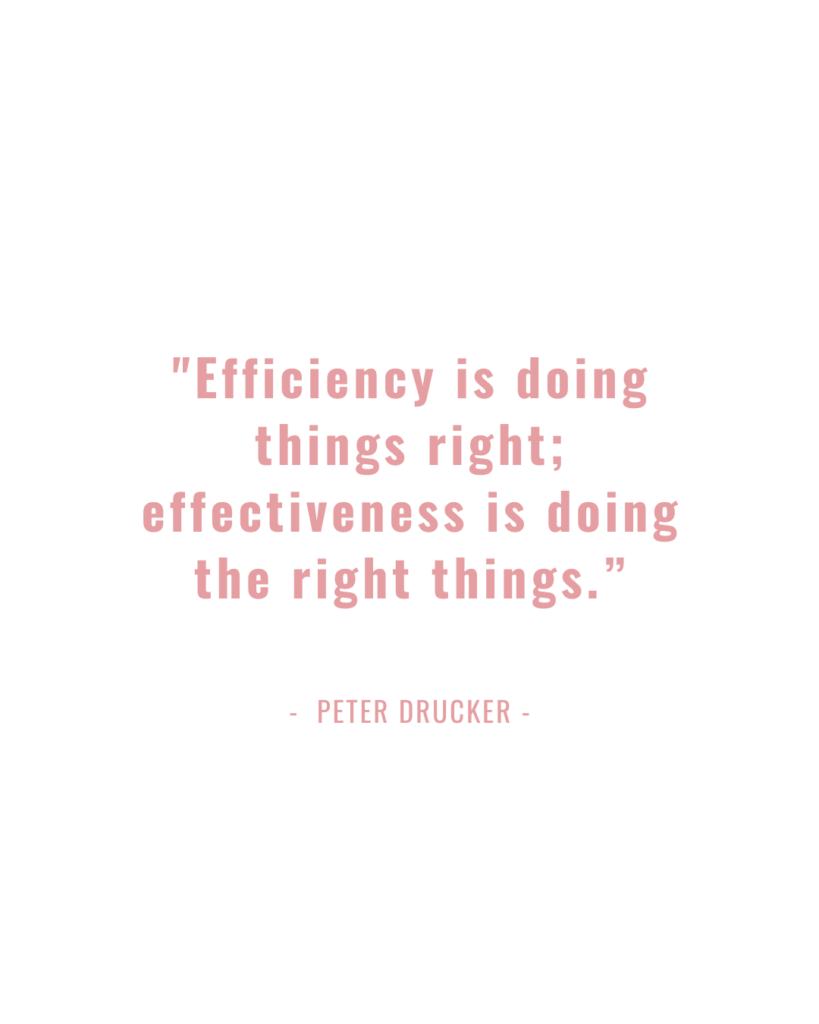 difference efficiency effectiveness efficient effective